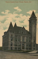 Tipton County Courthouse Indiana Postcard Postcard Postcard