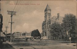 Union County Courthouse Liberty, IN Postcard Postcard Postcard