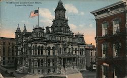 Muskingum County Courthouse Postcard