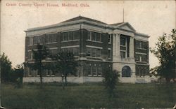 Grant Courthouse, Medford, Okla. Postcard