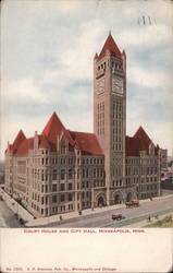 Courthouse and City Hall Postcard