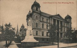 Courthouse & City Hall Wheeling, WV Postcard Postcard Postcard