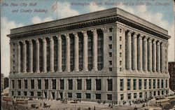 The New City Hall and County Building Courthouse Postcard