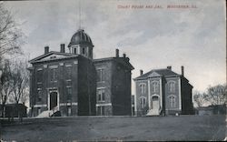 Courthouse and Jail Postcard