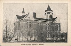 Courthouse, Mankato, Kansas. Postcard