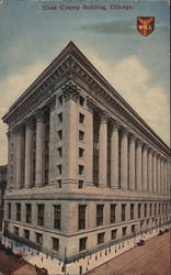 Cook County Buildings Courthouse Postcard