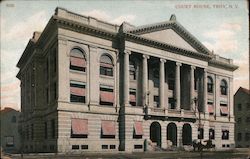 Courthouse TROY, NY Postcard Postcard Postcard