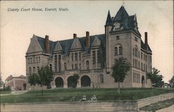 County Courthouse, Everett, Wash. Washington Postcard Postcard Postcard