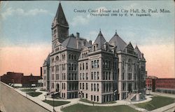 County Courthouse and City Hall St. Paul, MN Postcard Postcard Postcard