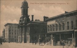 Courthouse and Hotel Lancaster, Scott County Georgetown, KY Postcard Postcard Postcard