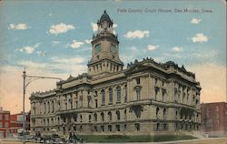 Polk County Courthouse, Des Moines, Iowa. Postcard