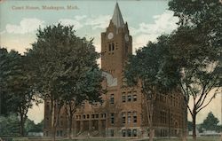 Courthouse Muskegon, MI Postcard