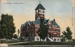 Courthouse Ludington, MI Postcard Postcard Postcard