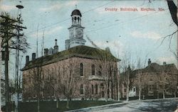 County Buildings, Houlton, Me. Courthouse Postcard