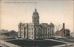 Crawford County Courthouse, Denison, Iowa. Postcard Postcard Postcard
