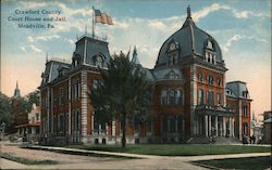 Crawford County Courthouse and Jail Postcard