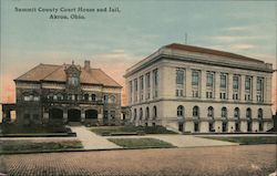 Summit County Court House and Jail Postcard