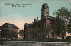 Butler County Courthouse and Jail Poplar Bluff, MO Postcard Postcard Postcard