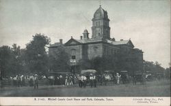 Mitchell County Courthouse and Park Postcard