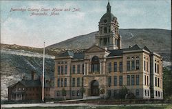 Deerlodge County Courthouse And Jail Postcard