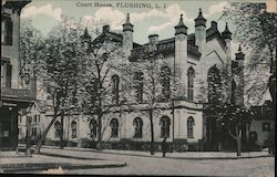 Queens County Courthouse, Long Island Flushing, NY Postcard Postcard Postcard