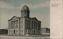 Moultrie County Courthouse, Sullivan, Ill. Postcard