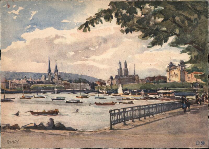 Zurich Cityscape, Limmat River, Switzerland MARC