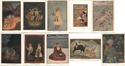 Set of 10 Indian Miniature Paintings Postcards, British Museum Postcard