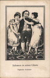 Salomon in seiner Glorie, English Caricature Postcard