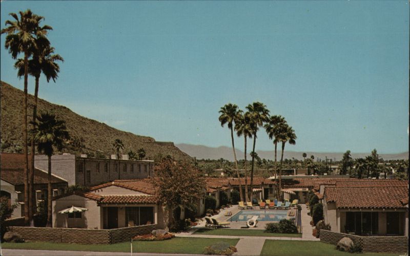 Orchid Tree Hotel with Pool and Palm Trees, Palm Springs California
