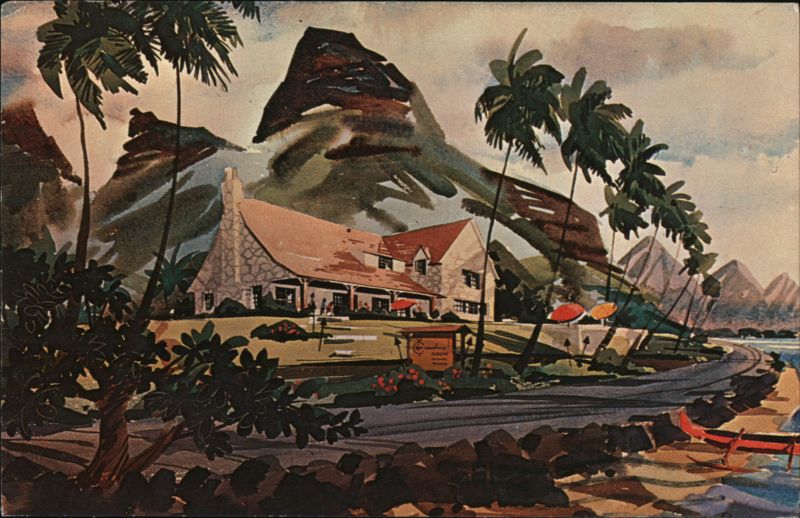 Crouching Lion Restaurant, Kaaawa, Oahu Hawaii Dessiaume