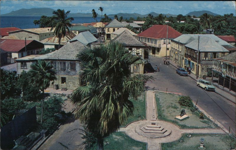 View of Charlestown, St. Kitts in distance Saint Kitts and Nevis