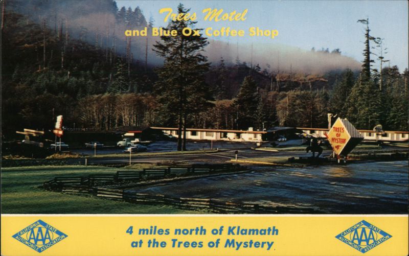 Trees Motel and Blue Ox Coffee Shop Trees of Mystery Klamath California
