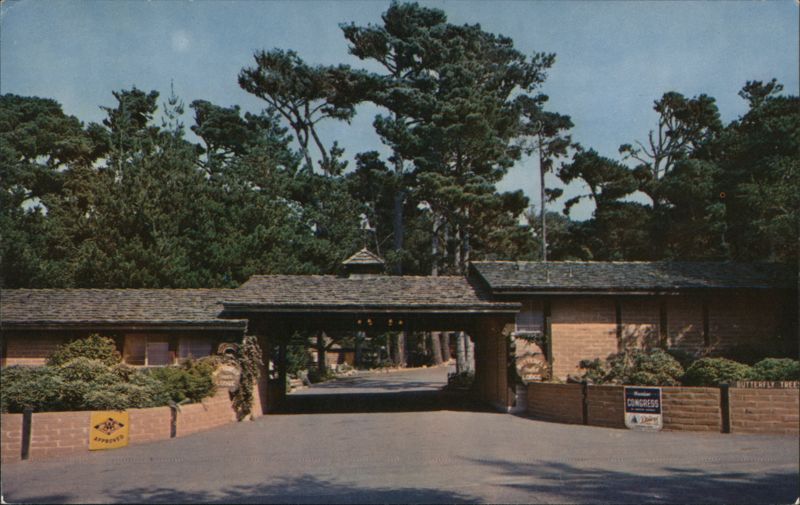 Butterfly Trees Lodge Entrance, Pacific Grove California