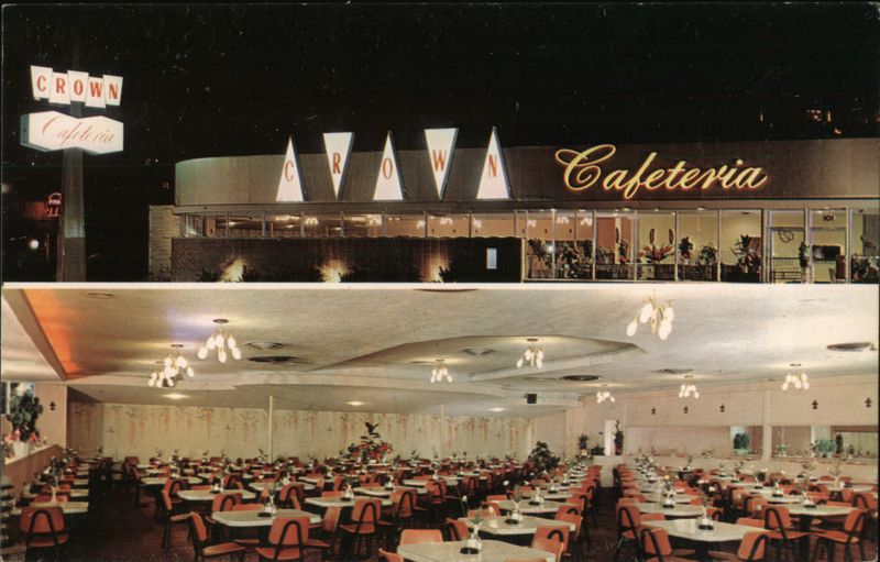 Crown Cafeteria, Long Beach & Pasadena, CA California