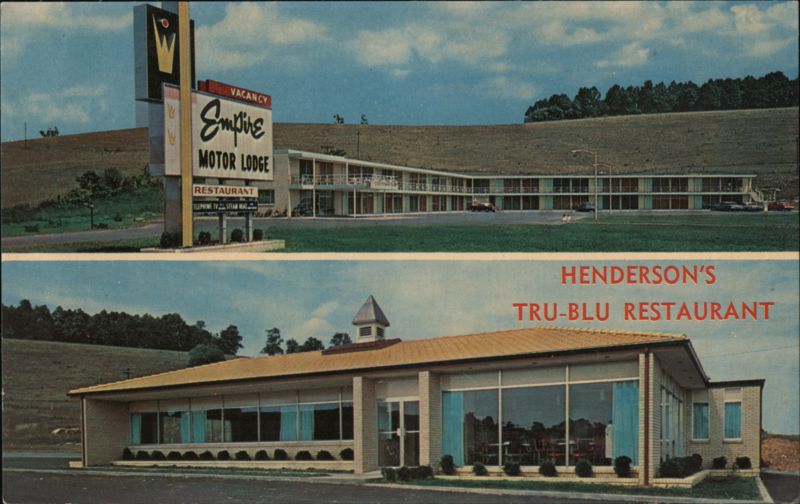 Empire Motor Lodge & Henderson's Tru-Blu Restaurant, Abingdon Virginia