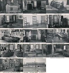 Set of 14 Shaker Museum Views Postcard