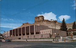 Sweetwater County Court House & Castle Rock, Green River, WY Postcard