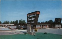Arkansas Traveler Hotel Court, Little Rock Postcard