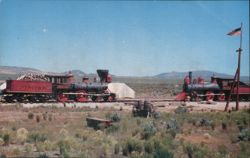 Jupiter & No. 119 at Golden Spike Historic Site, UT Postcard