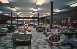 Stetson Factory Outlet Interior, Lincoln, IL Postcard