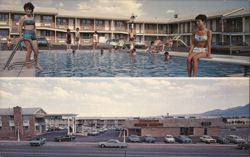 Rodeway Inn, Pool and Exterior, Colorado Springs, CO Postcard