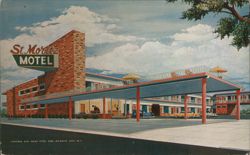 St. Moritz Motel, Atlantic City, NJ Postcard