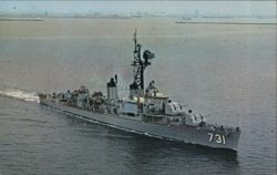 USS Maddox (DD-731) Sumner Class Destroyer Postcard