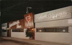 Garbini's Inn, Italian Dinners, Santa Cruz Postcard