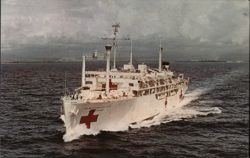 USS Sanctuary (AH-17) Navy Hospital Ship Postcard