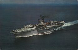 USS Kitty Hawk (CVA-63) Aircraft Carrier Postcard