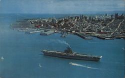 San Francisco from the Bay, Aircraft Carrier Postcard
