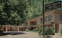 Happy Hollow Motel, Hot Springs National Park, AR Postcard