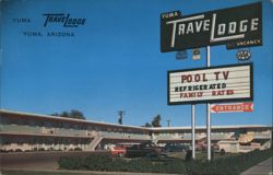 Yuma Travelodge Motel, Yuma, Arizona Postcard